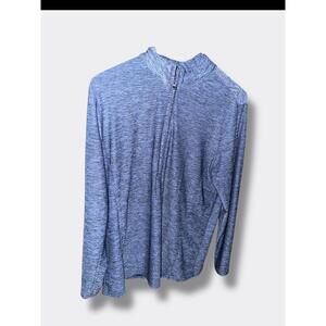 ❤️Bit & Bridle Blue Quarter Zip Long Sleeve Pullover Size L